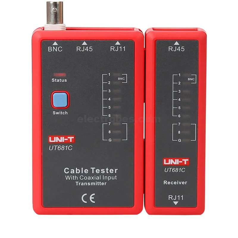 UT681 UNI-T RJ11 RJ45 BNC Network Wire Cable Conductivity Tester