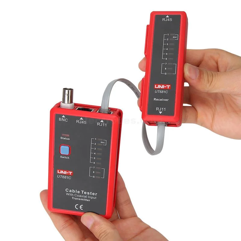 UT681 UNI-T RJ11 RJ45 BNC Network Wire Cable Conductivity Tester - Image 4