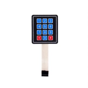 3×4 12-Key Matrix Membrane Switch Keypad – Numeric Keypad