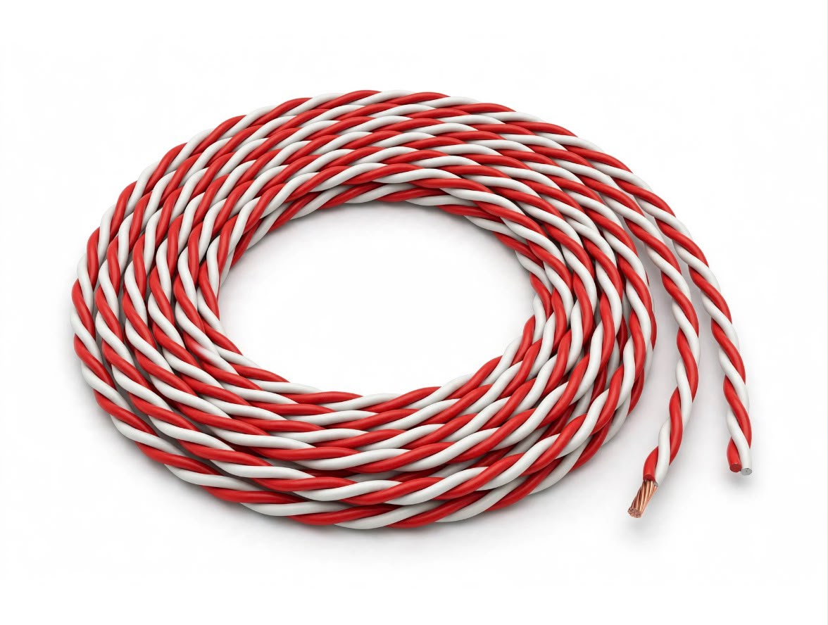 1 Meter 2-Core Twisted Hard Jumper Wire Cable