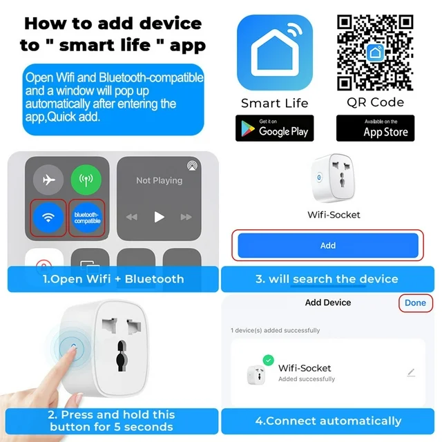 16A Wifi Smart Socket Plug EU Universal Socket - Image 5