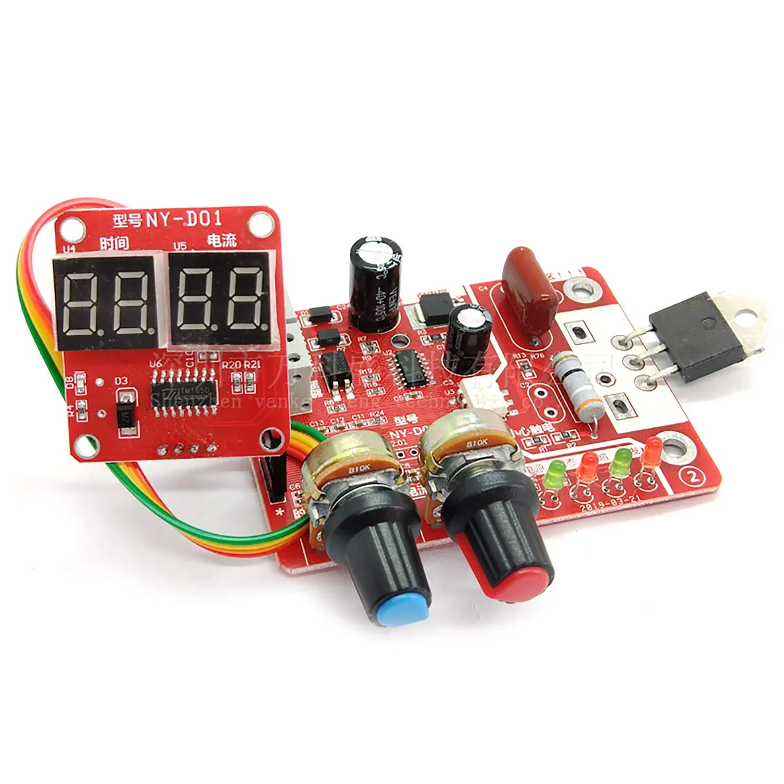 AC 9–12V NY-D01 Spot Welder Control Board – 100A Digital Controller - Image 3