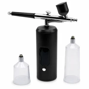 USB Rechargeable Portable Airbrush Compressor Spray Gun with Digital Display