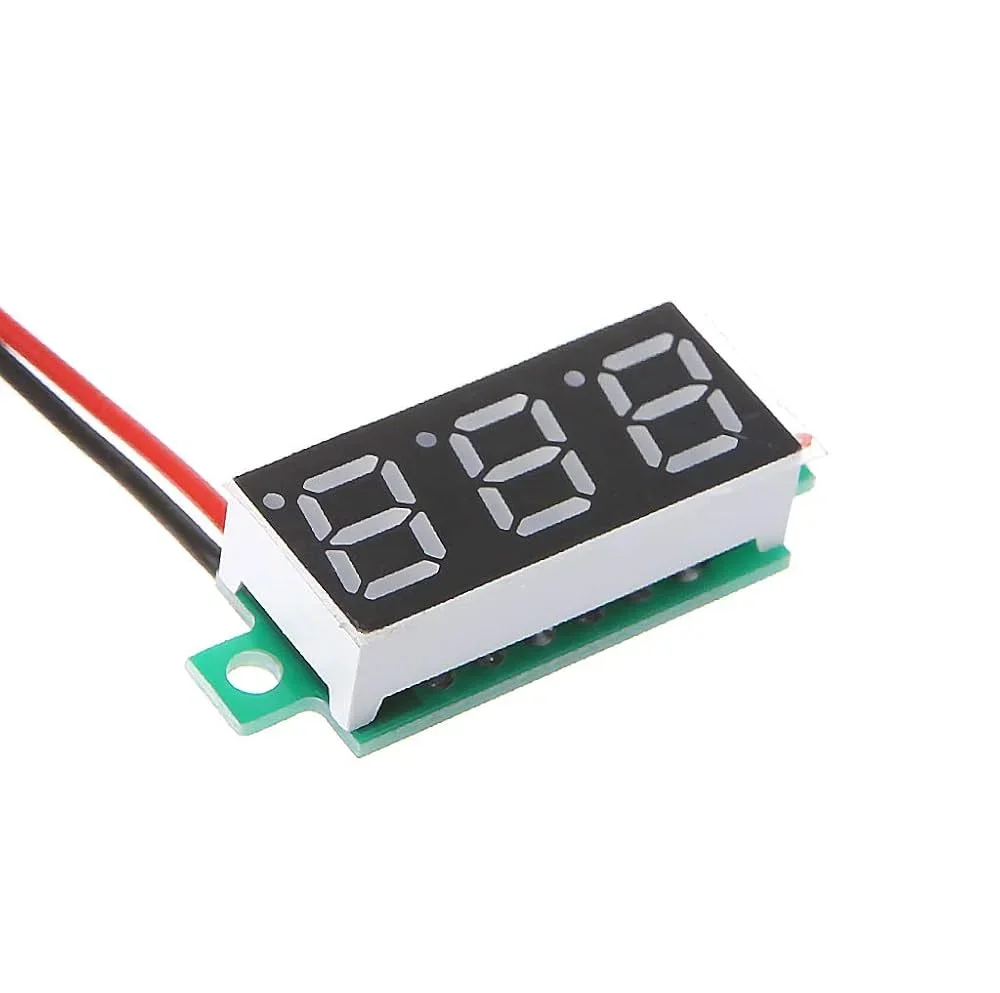 DC 4V-30V Mini 0.28″ Red LED Digital Voltmeter 2-Wire