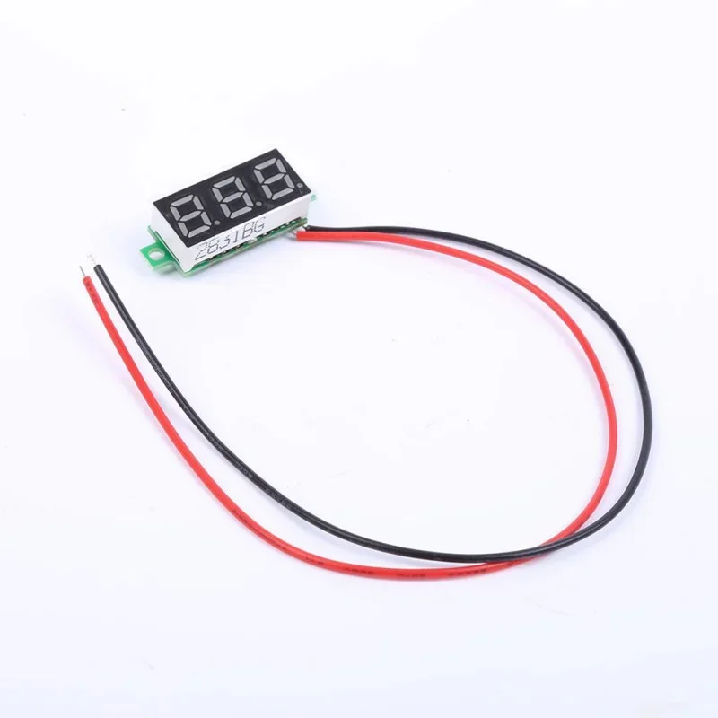 DC 4V-30V Mini 0.28″ Red LED Digital Voltmeter 2-Wire - Image 2