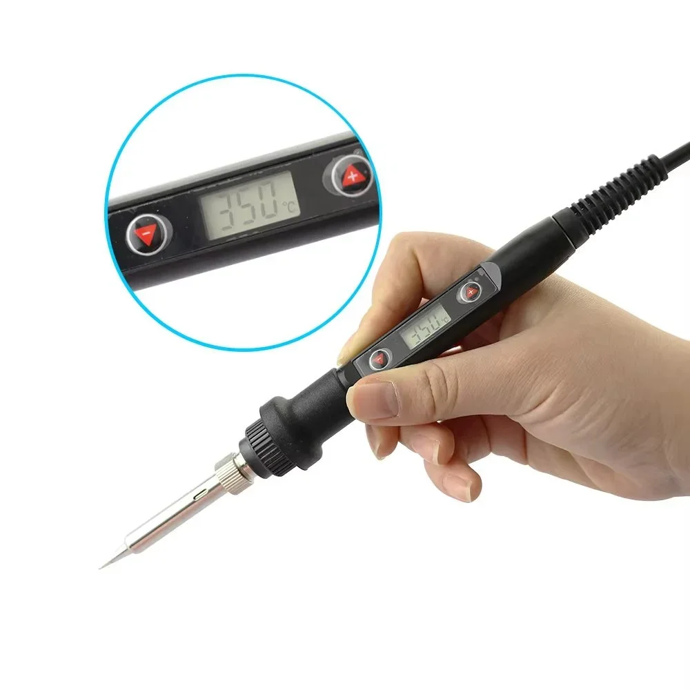 F-936 80W Digital Adjustable Temperature Soldering Iron with LCD Display - Image 2