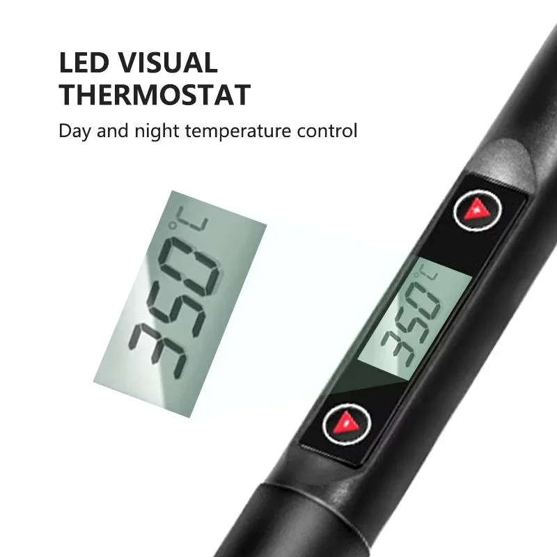 F-936 80W Digital Adjustable Temperature Soldering Iron with LCD Display - Image 4