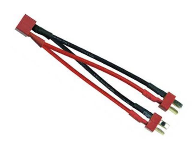 Deans T-Plug Parallel Battery Connector Cable Extension Y Splitter