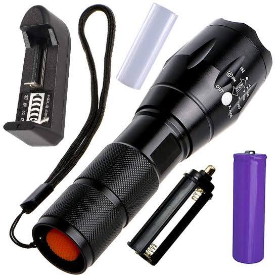 XML-T6 LED Zoomable Tactical Flashlight – Rechargeable Mini Torch - Image 2