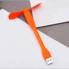 USB Flexible Mini Portable Adjustable Cooling Fan – Orange