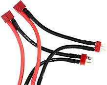 T Plug Battery Extension Male to Female Cable Adapter 10cm 14Awg - Image 2