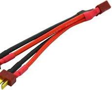 Deans T-Plug Parallel Battery Connector Cable Extension Y Splitter - Image 2