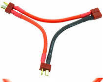 T Plug Battery Extension Male to Female Cable Adapter 10cm 14Awg - Image 3