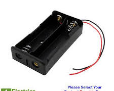 2x AA Cell Holder Battery Case Housing