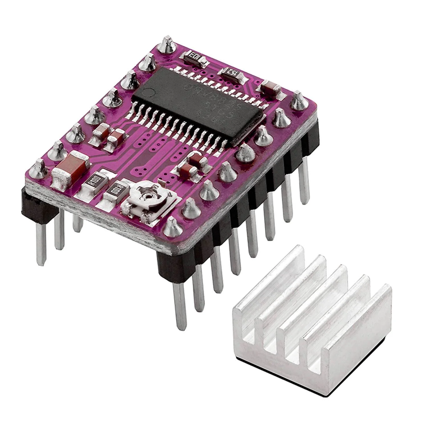 DRV8825 Stepper Motor Driver Soldered Pins with Heat Sink