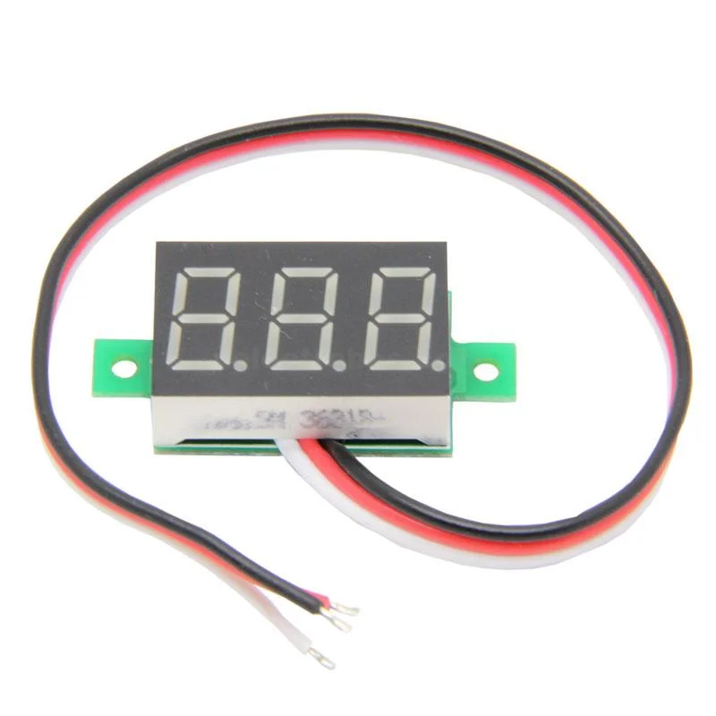 DC 0-100V 3-Wire 0.28″ 3-Digit LED Voltmeter Panel Mete - Image 2