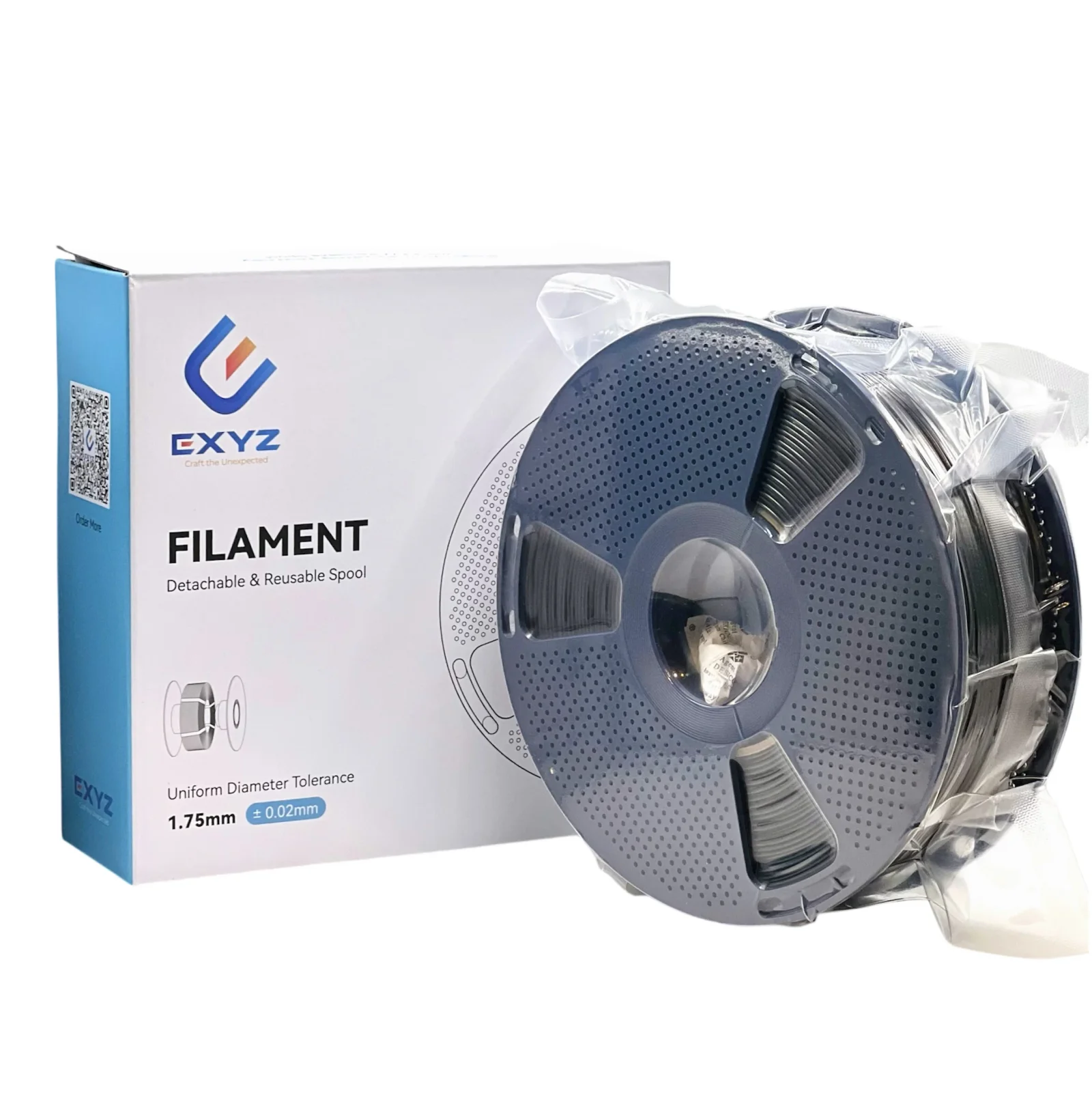 EXYZ Matt PLA 1.75mm 3D Printer Filament 1kg/Roll - Image 2
