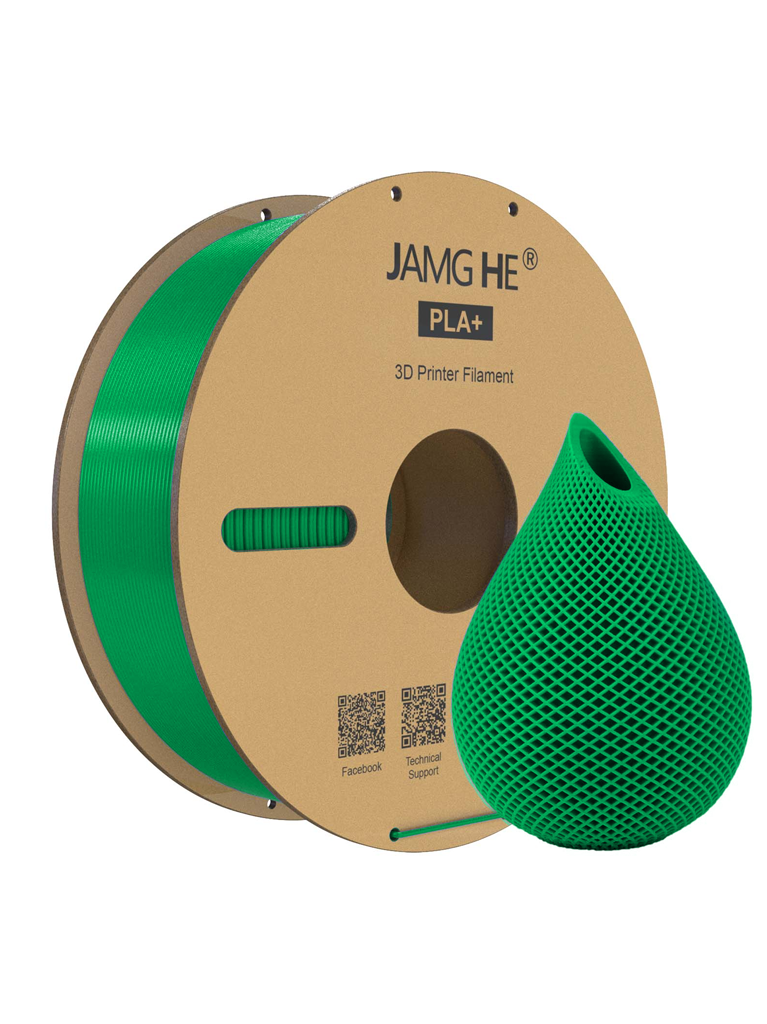 JAMG HE Grass Green PLA+ Filament 1.75mm 3D Printer Filament 1kg/Roll