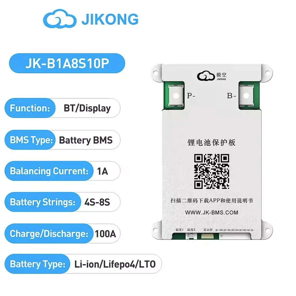 JK Smart BMS LFP Li-ion 4S-8S 100A BMS Battery Management System for Li-ion Lifepo4 Battery Pack Balanced Charging Board - Image 3