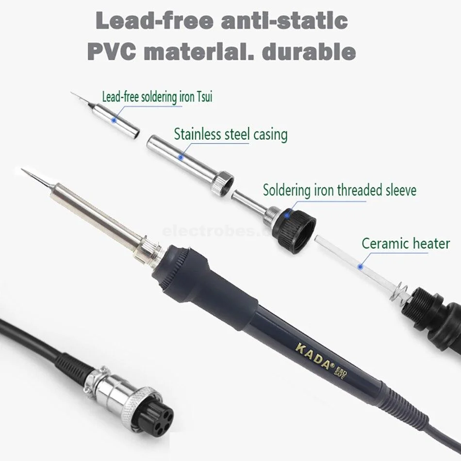 KADA 8582D+ 2-in-1 Digital Hot Air & Soldering Rework Station - Image 4