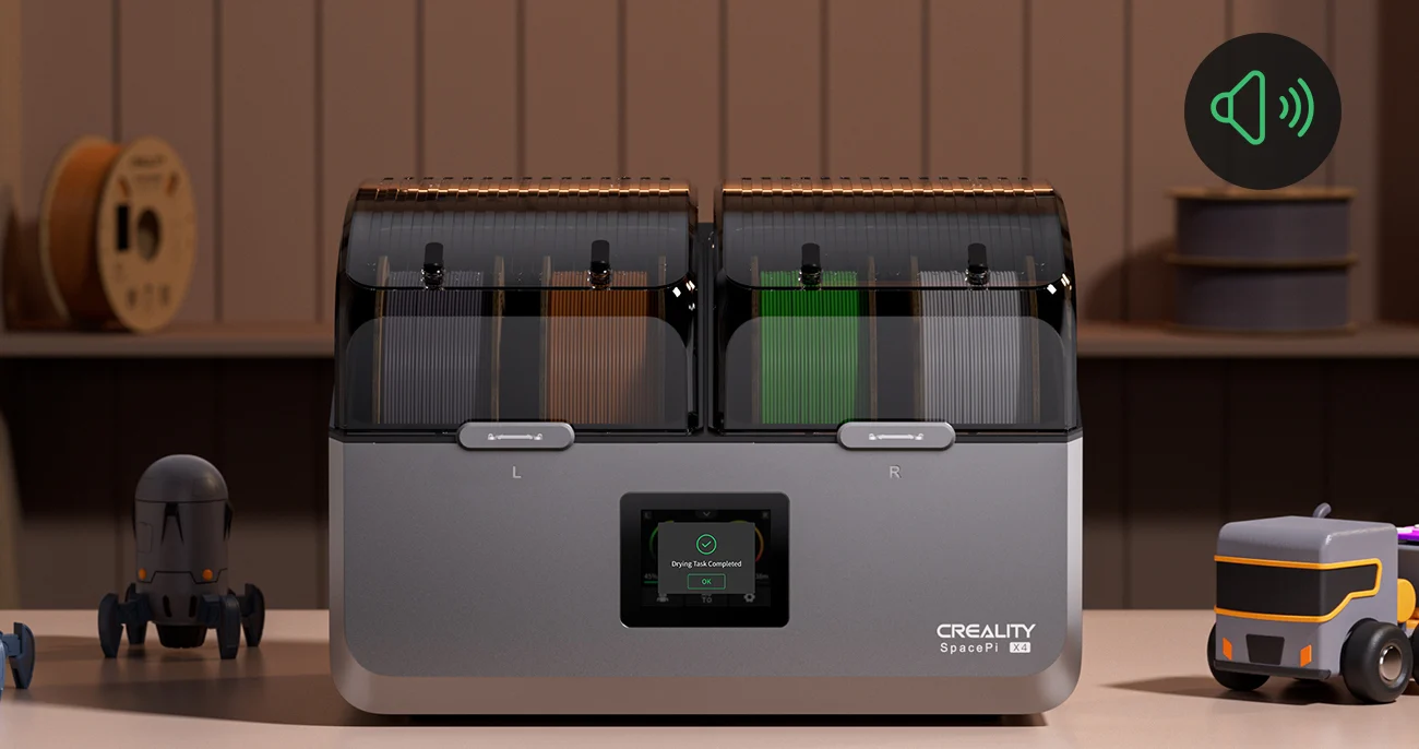 Creality Space Pi X4 Filament Dryer Plus – 4-Spool 3D Printer Filament Dehydrator - Image 34