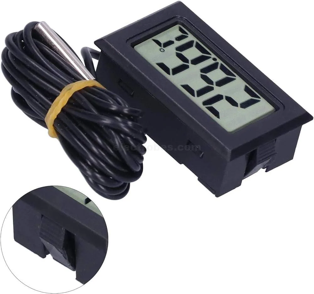 Digital Mini Thermometer Temperature Meter Display with Probe - Image 2