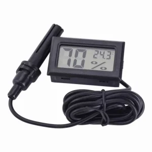 Mini Panel Mount Thermometer and Hygrometer Humidity Meter with Display