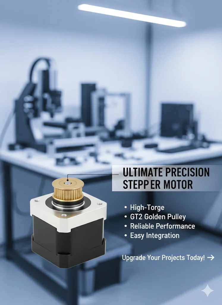 NEMA17 12-24V High Torque Stepper Motor 1.8° 4-Wire - Image 3