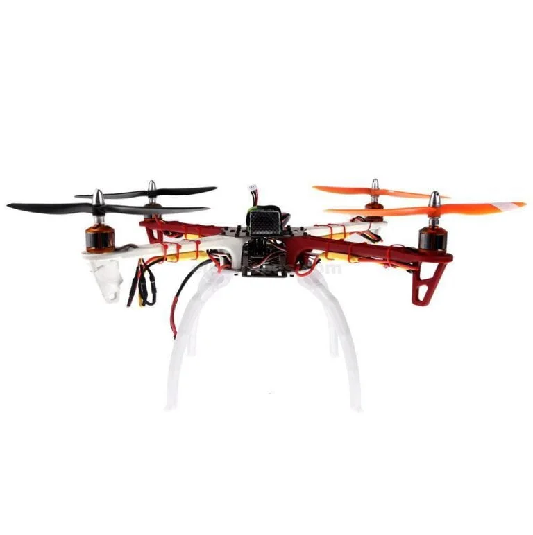 Heightened Broadened Landing Gear Skids for DJI F450 F550 SK480 Quadcopter – White - Image 2