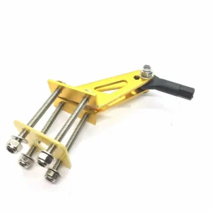 Four-Point Rocker Arm Aluminum Alloy Rudder Angle with M3 Ball Head for RC Plane