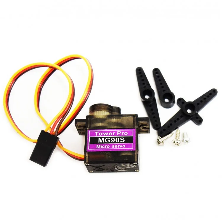 Tower Pro MG90S Metal Gear PWM Controlled Micro Servo Motor 180 Degree Rotation - Image 3