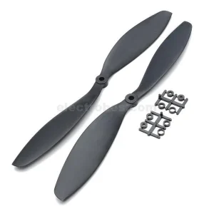 1245 Propeller Pair CW & CCW 12 Inch 12×4.5 for RC Drone, FPV & Multirotor – Black