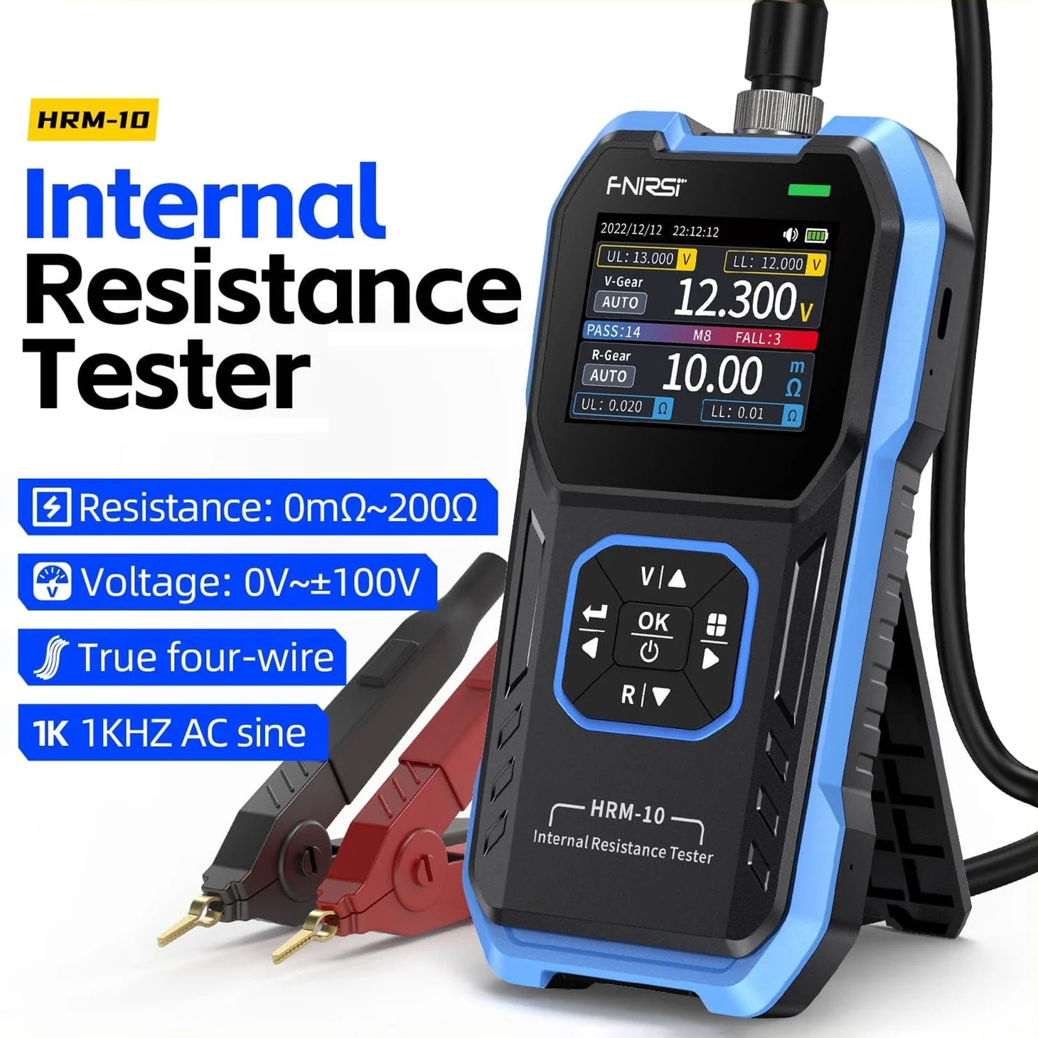 FNIRSI HRM-10 Battery Voltage & Internal Resistance Tester - Image 3