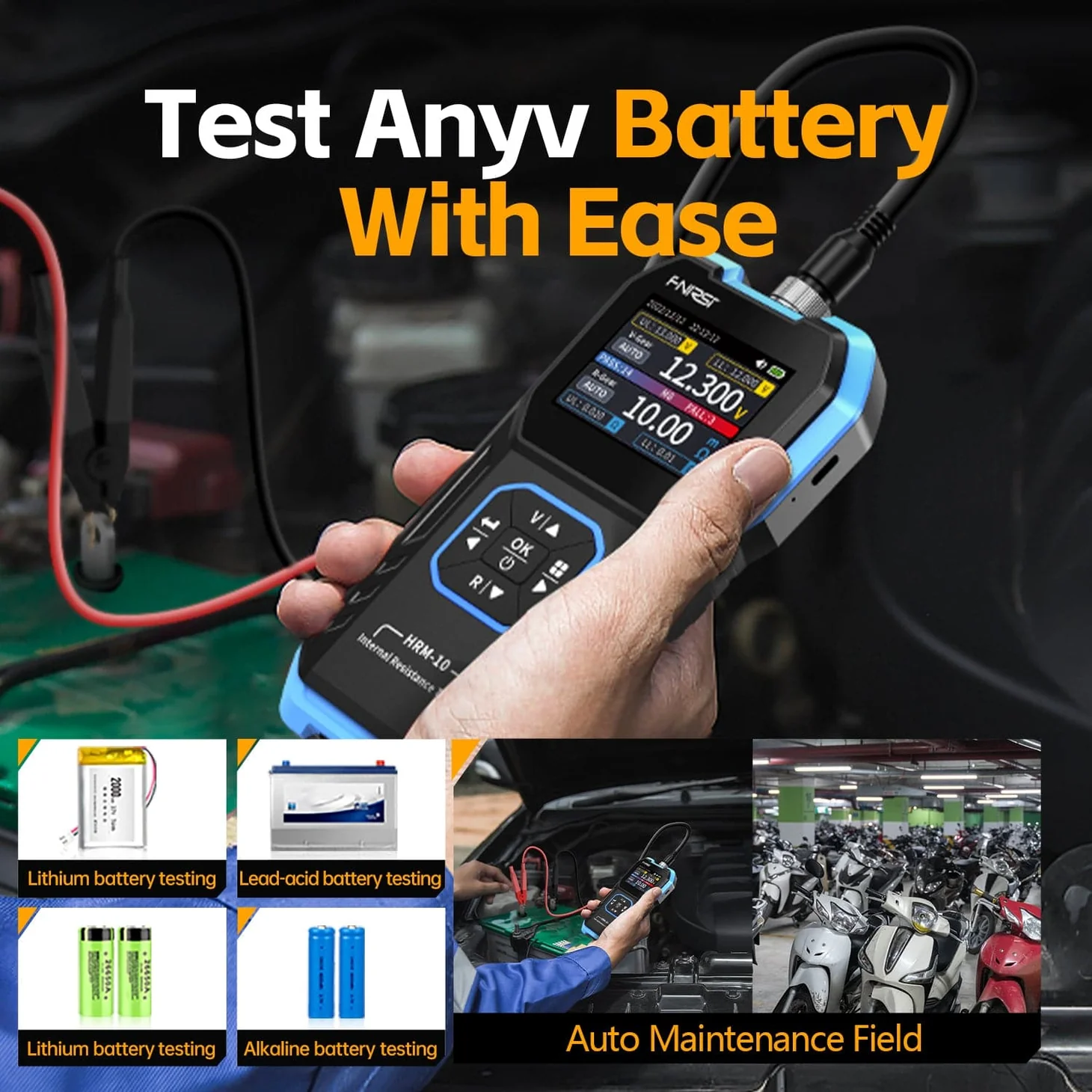 FNIRSI HRM-10 Battery Voltage & Internal Resistance Tester - Image 6