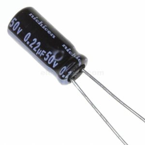 0.22µF 50V Radial Aluminium Electrolytic Capacitor