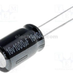 1000µF 16V Radial Aluminium Electrolytic Capacitor