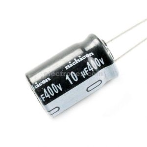 10µF 400V Radial Aluminium Electrolytic Capacitor