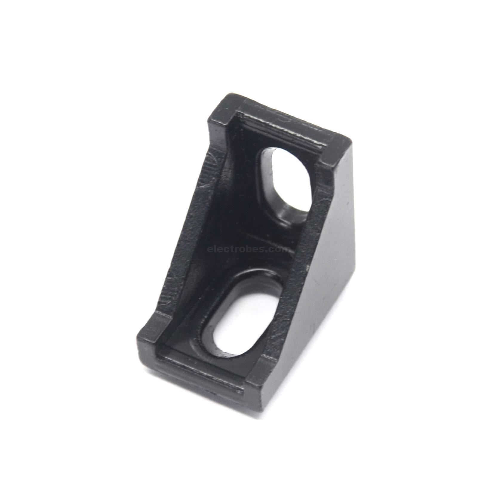 2020 Black Aluminum Corner Bracket for 20mm Extrusion Profile