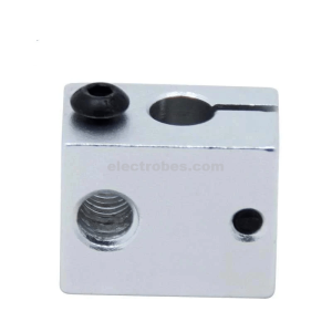 V6 J-Head Aluminium Heater Block for MK7/MK8 RepRap MakerBot 3D Printers