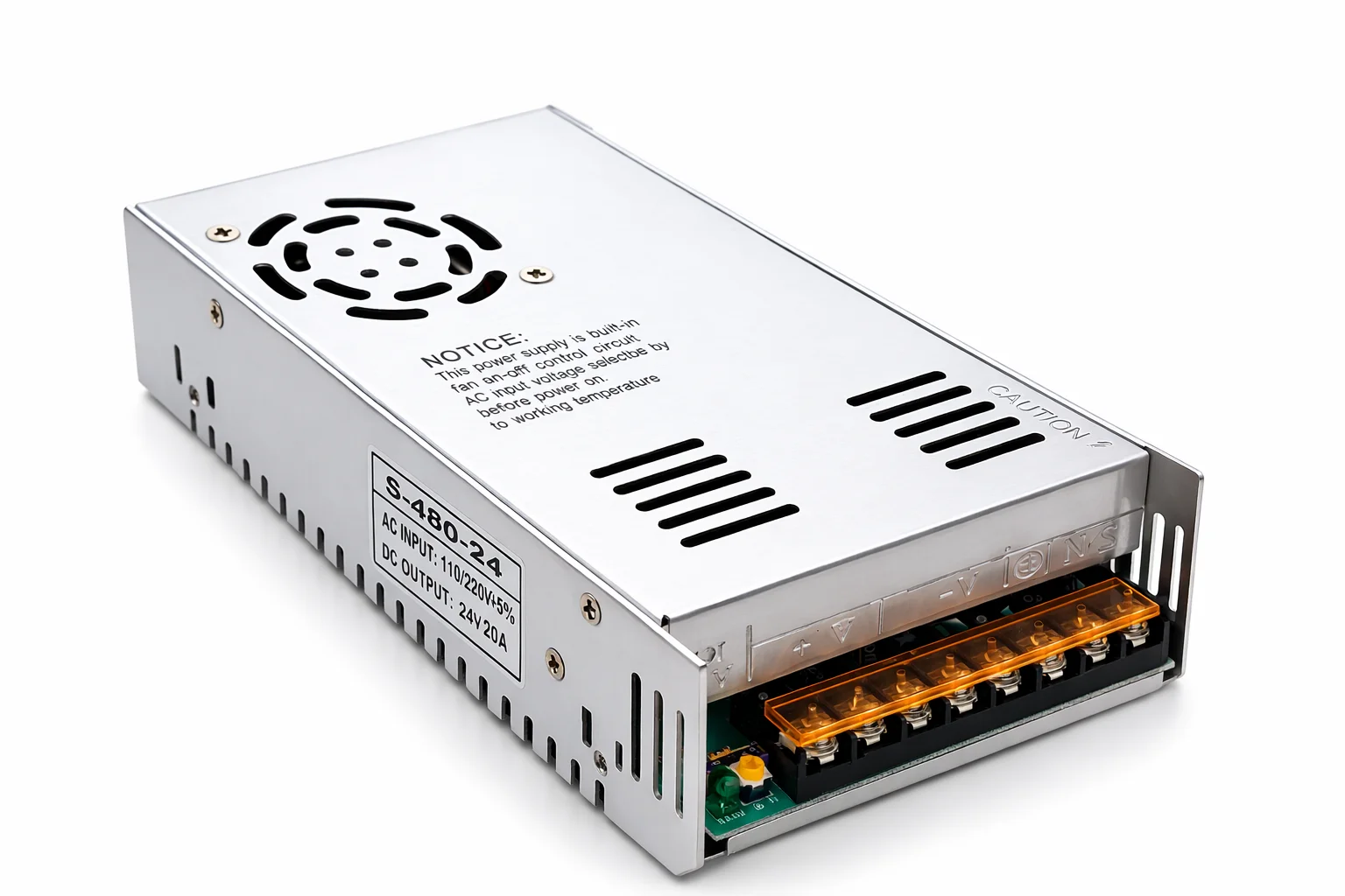 24V 20A 480W Switching Mode Power Supply SMPS Adapter - Image 2