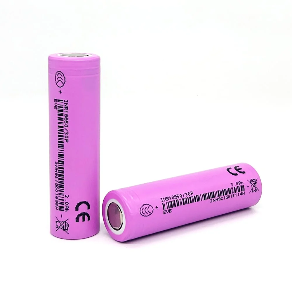 3.7V 3000mAh Rechargeable 18650 Li-Ion Battery Cell – New