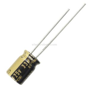 33µF 35V Radial Aluminium Electrolytic Capacitor