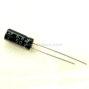 6.8µF 50V Radial Aluminium Electrolytic Capacitor