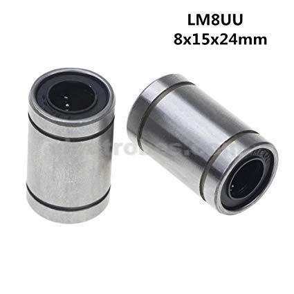 LM8UU 8mm Linear Ball Bearing – 15mm Outer Diameter, 24mm Length - Image 3