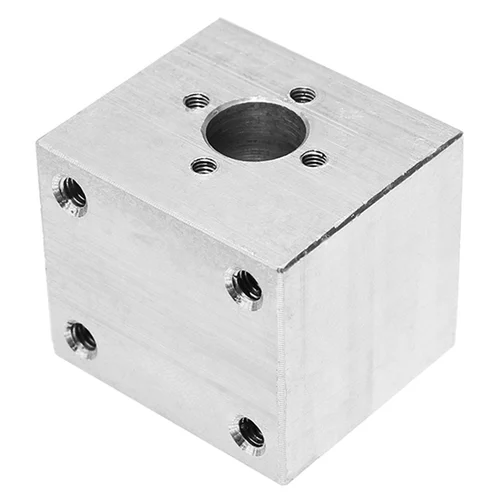 T8 Lead Screw Nut Housing Bracket Aluminum Block – Silver - Image 2
