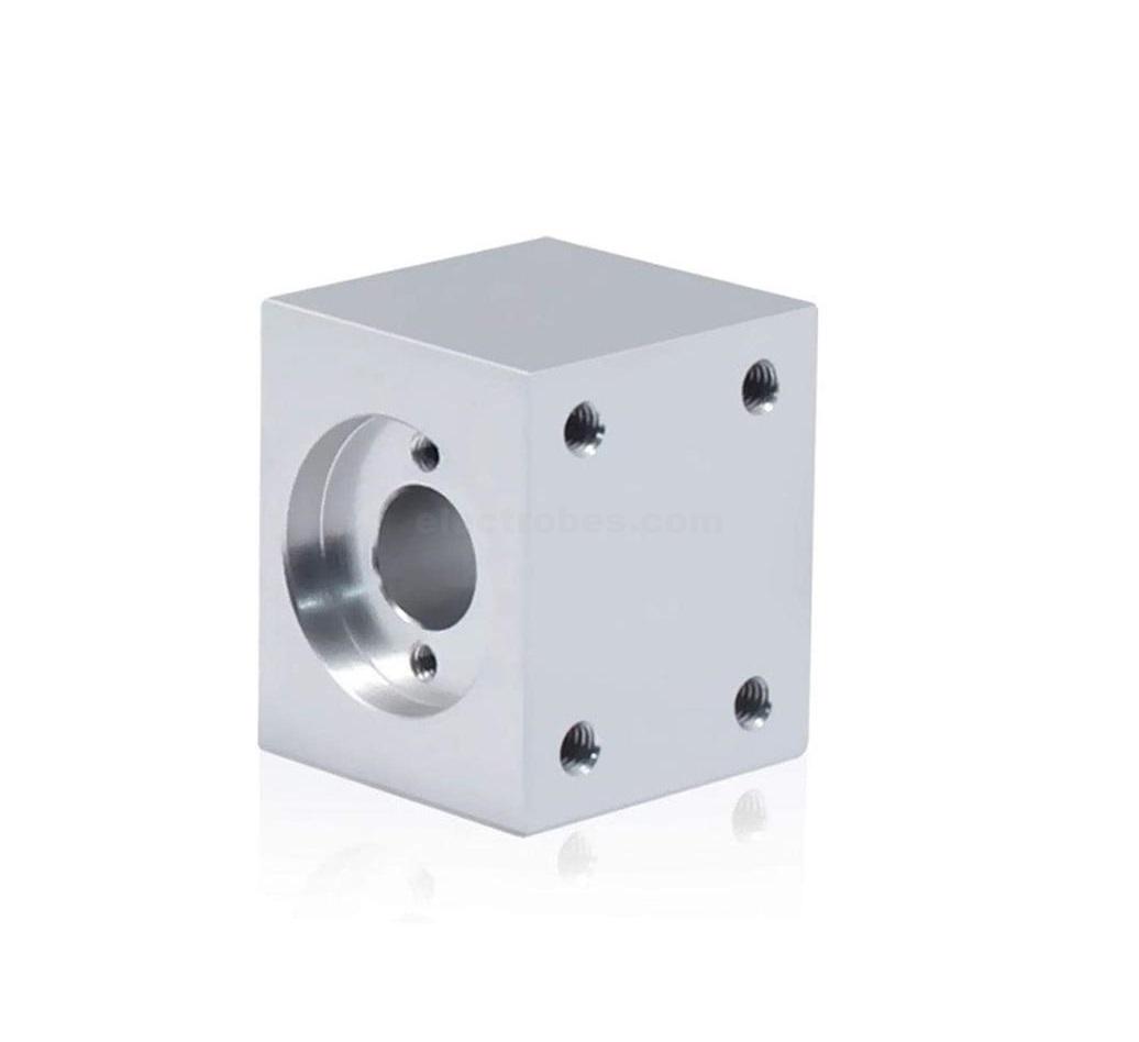 T8 Lead Screw Nut Housing Aluminum Support Block – Silver - Image 2
