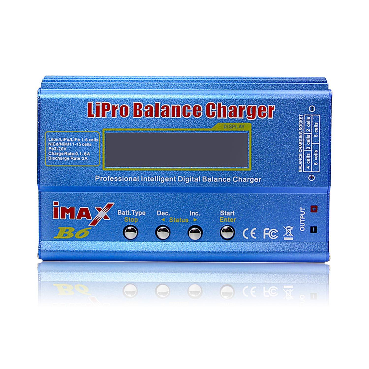IMAX B6 80W LIPO Battery Balance Charger RC Lipo Battery Charger Dis-Charge 1S-6S Multi Function Charging