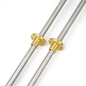 8mm T8 Trapezoidal Lead Screw with Brass Nut for CNC Machines and 3D Printers