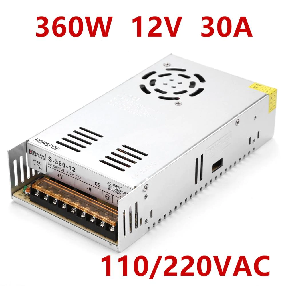 12V 30A 360W Switching Power Supply Driver - Image 2
