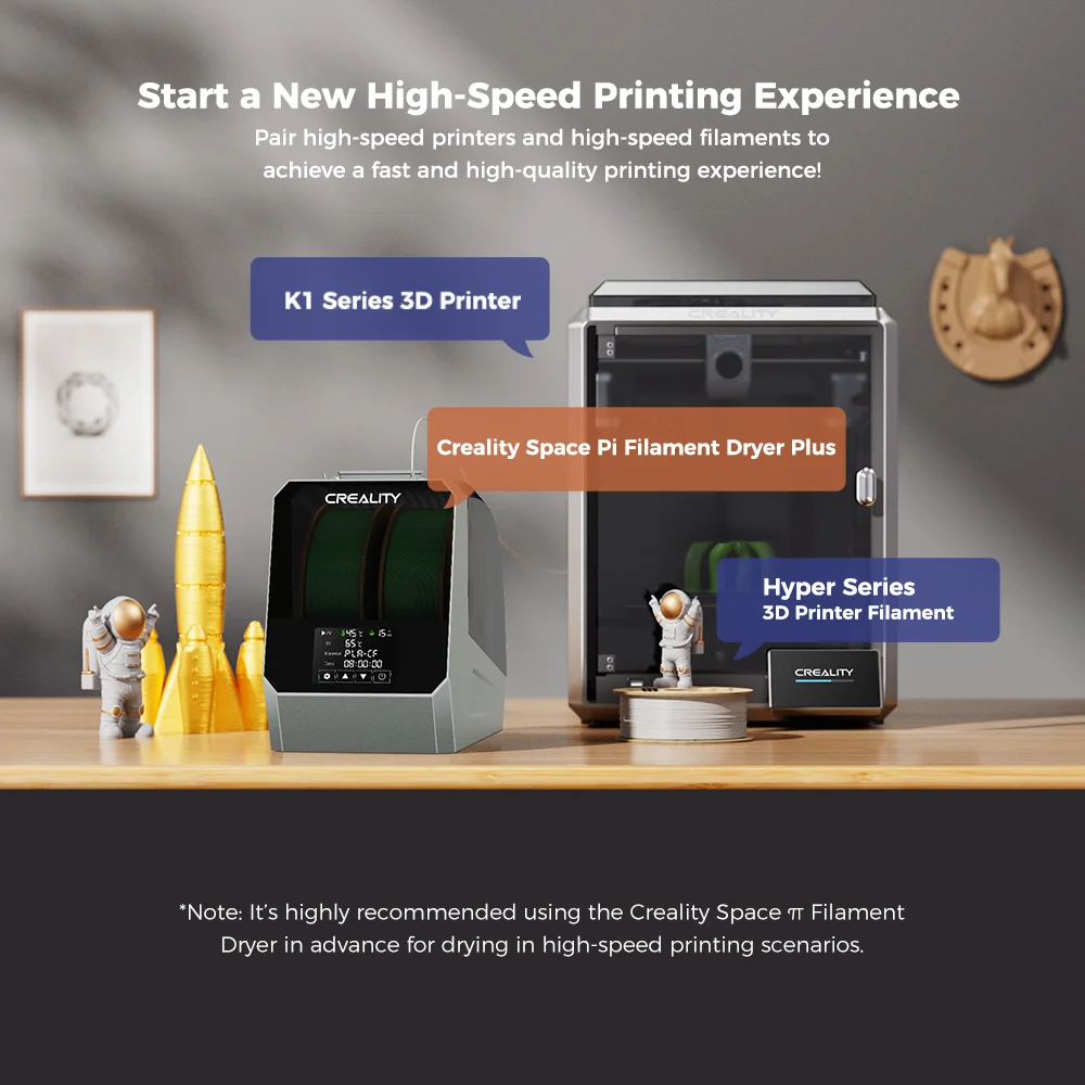 Creality Space Pi Filament Dryer Plus – Dual Spool 3D Printer Filament Dehydrator - Image 6